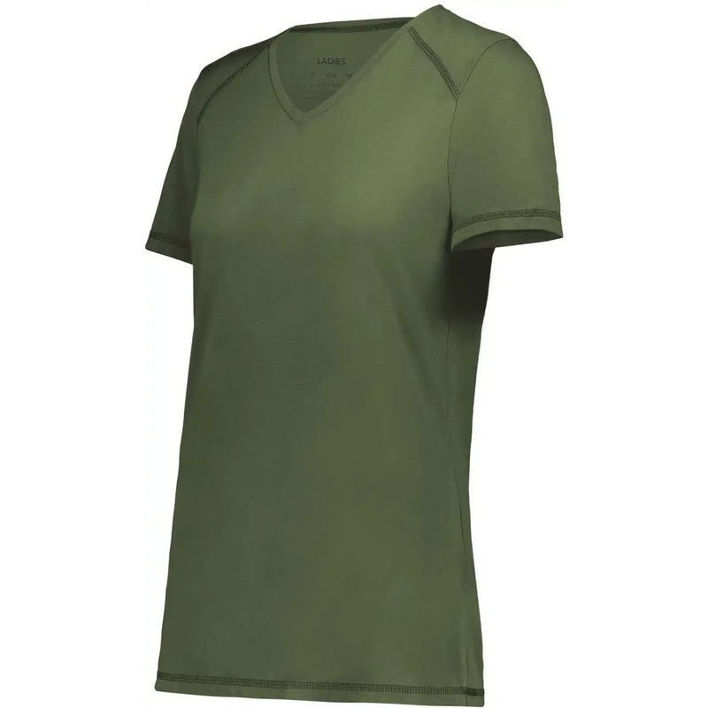 Augusta 6844 Ladies Super Soft-Spun Poly Tee – Olive