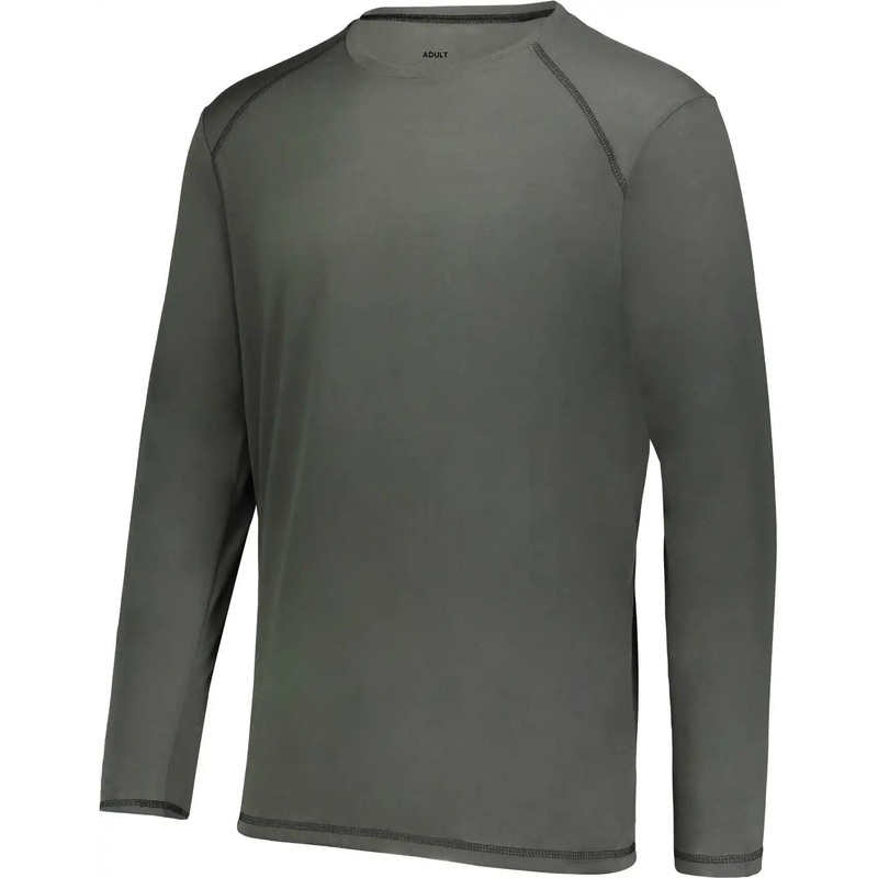 Augusta 6845 Super Soft-Spun Poly Long Sleeve Tee – Iron