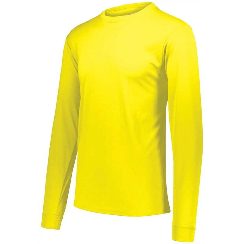 Augusta 788 NexGen Wicking  Long Sleeve Tee – Safety Yellow