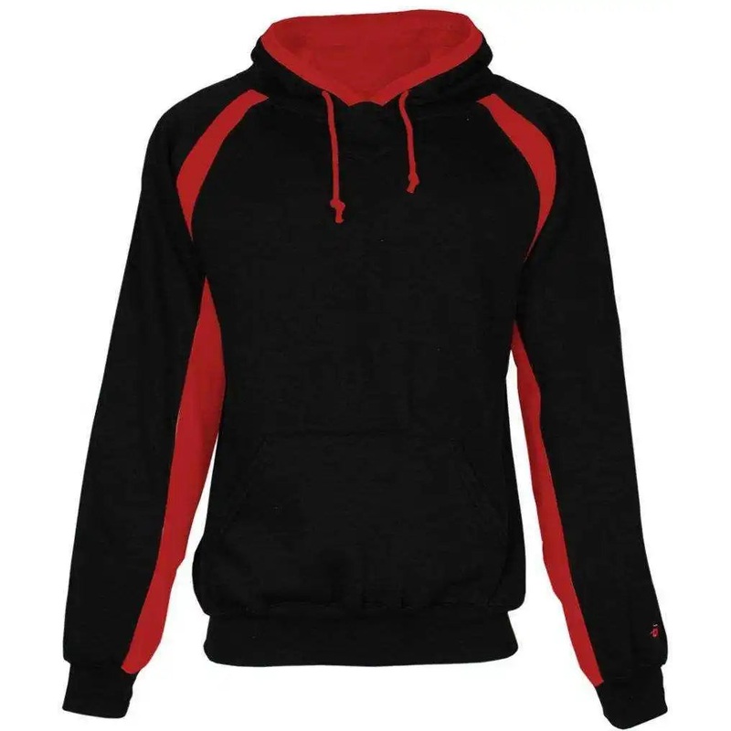 Badger Sport 1262 Hook Hoodie – Black Red