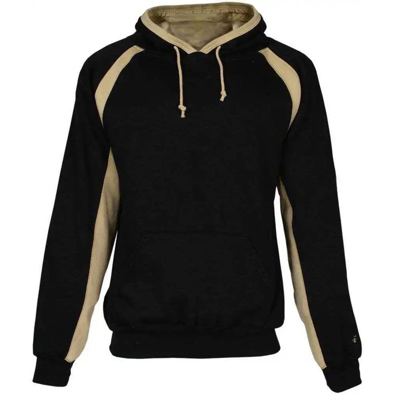 Badger Sport 1262 Hook Hoodie – Black Vegas Gold
