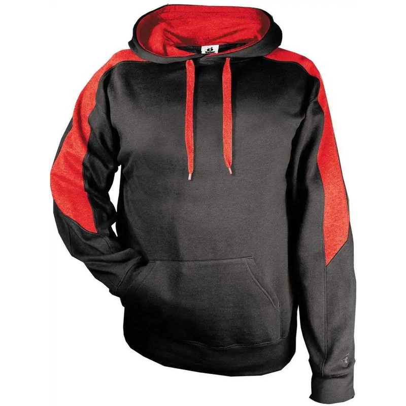 Badger Sport 1265 Saber Hoodie – Black Red