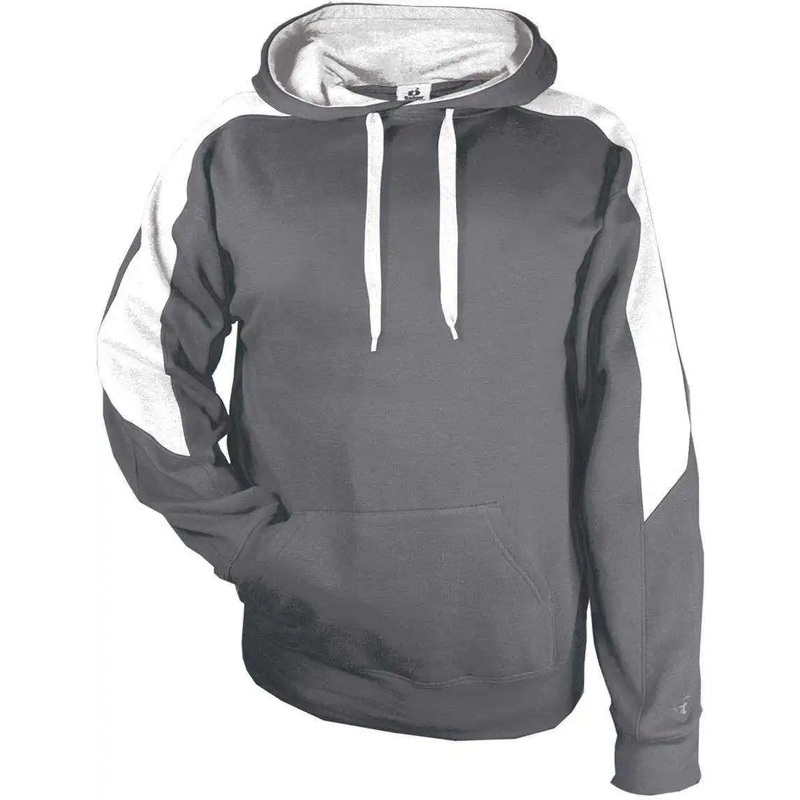 Badger Sport 1265 Saber Hoodie – Charcoal White