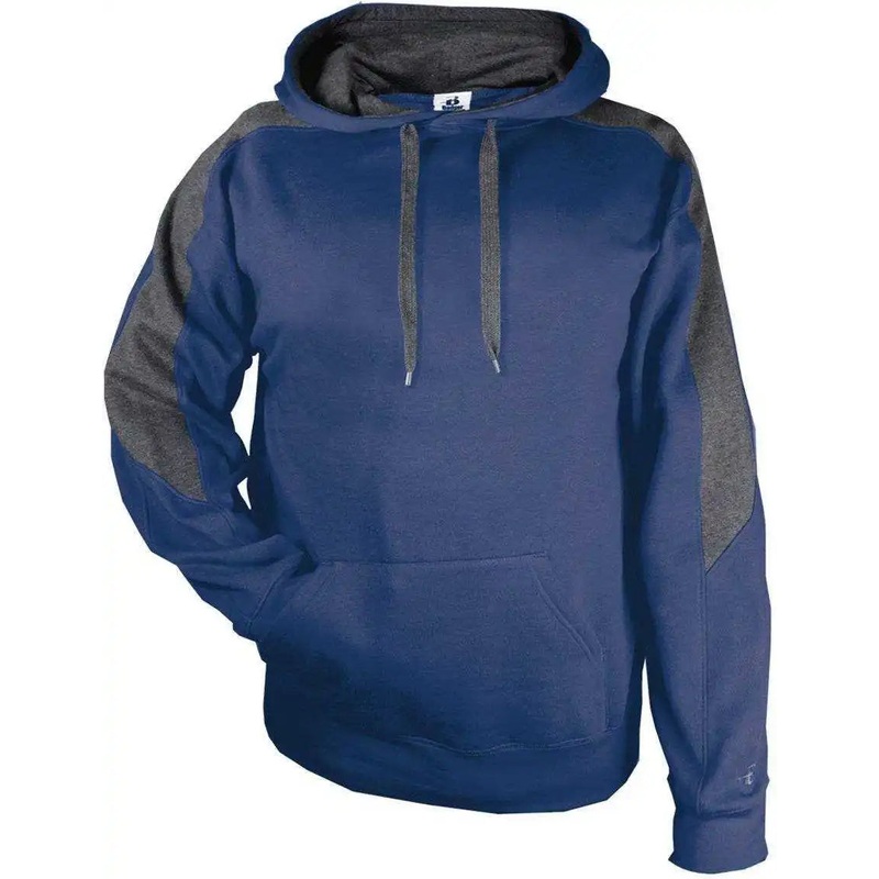 Badger Sport 1265 Saber Hoodie – Navy Charcoal