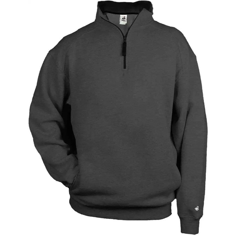 Badger Sport 1286 1/4 Fleece Pullover – Charcoal