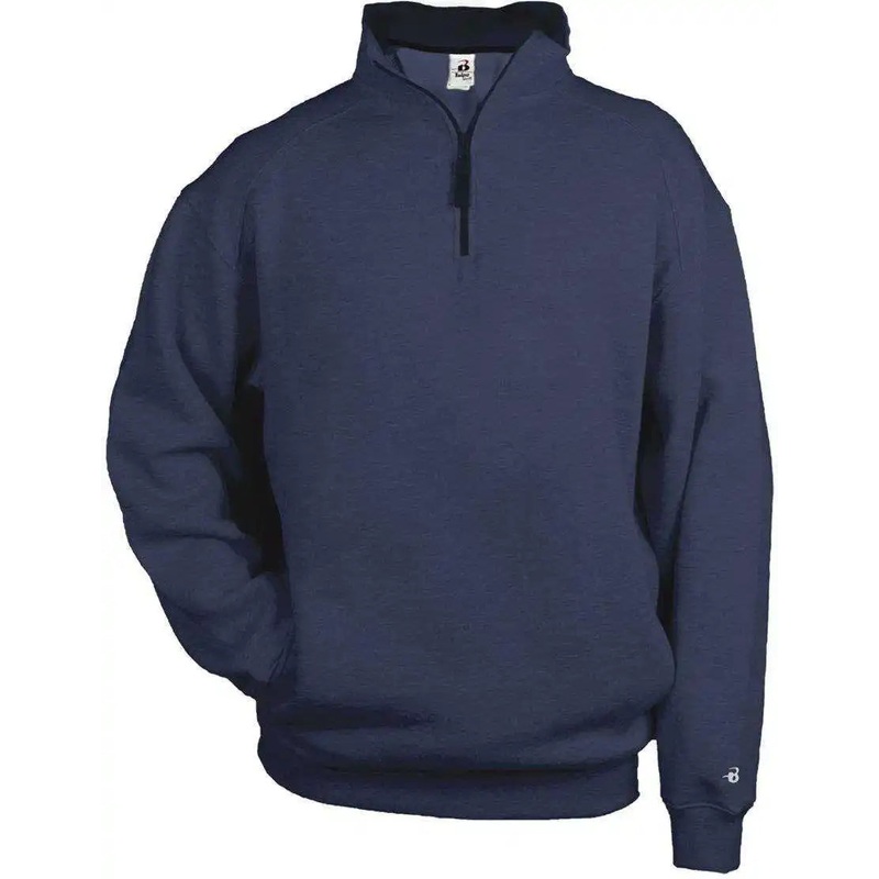 Badger Sport 1286 1/4 Fleece Pullover – Navy