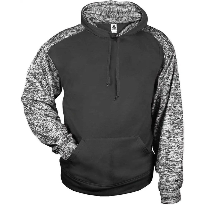 Badger Sport 1462 Blend Sport Hoodie – Black Black Blend