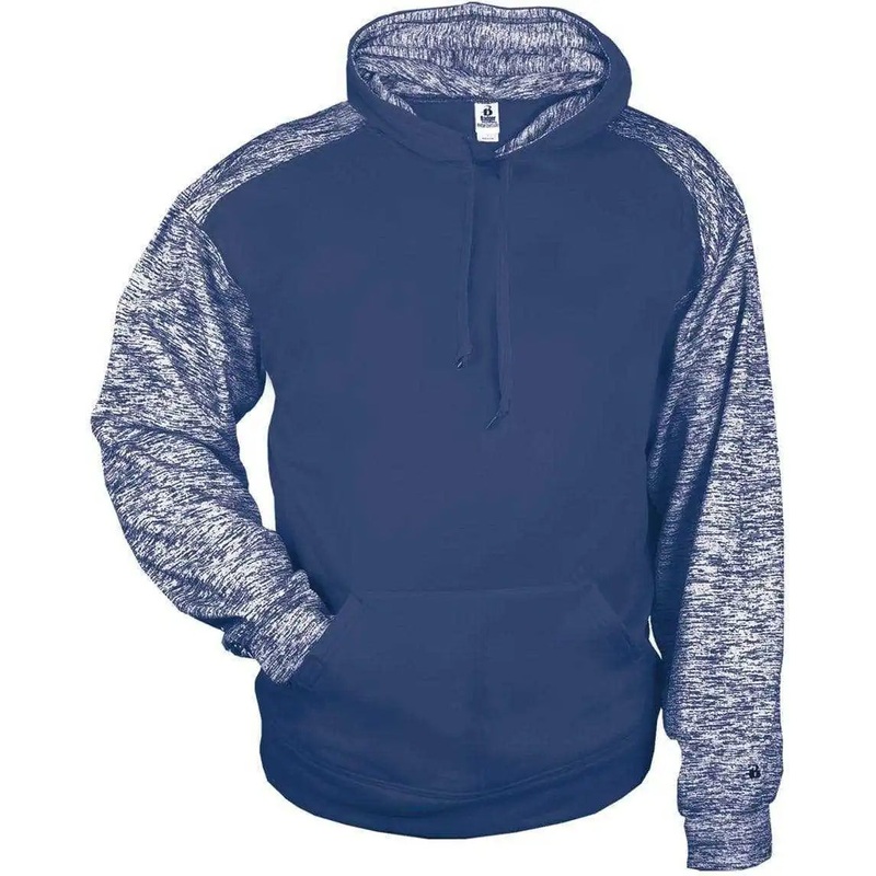 Badger Sport 1462 Blend Sport Hoodie – Navy Navy Blend