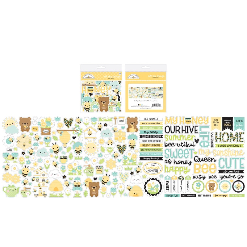 Doodlebug Design – Bee Happy Collection – bee happy all the things