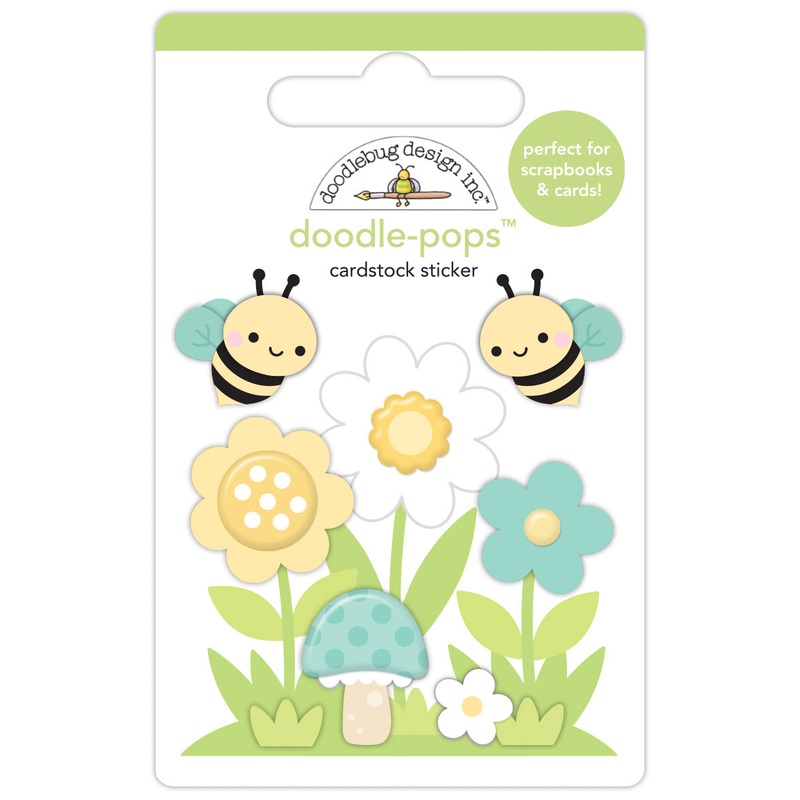 Doodlebug Design – Bee Happy Collection – bee-utiful garden doodle-pops