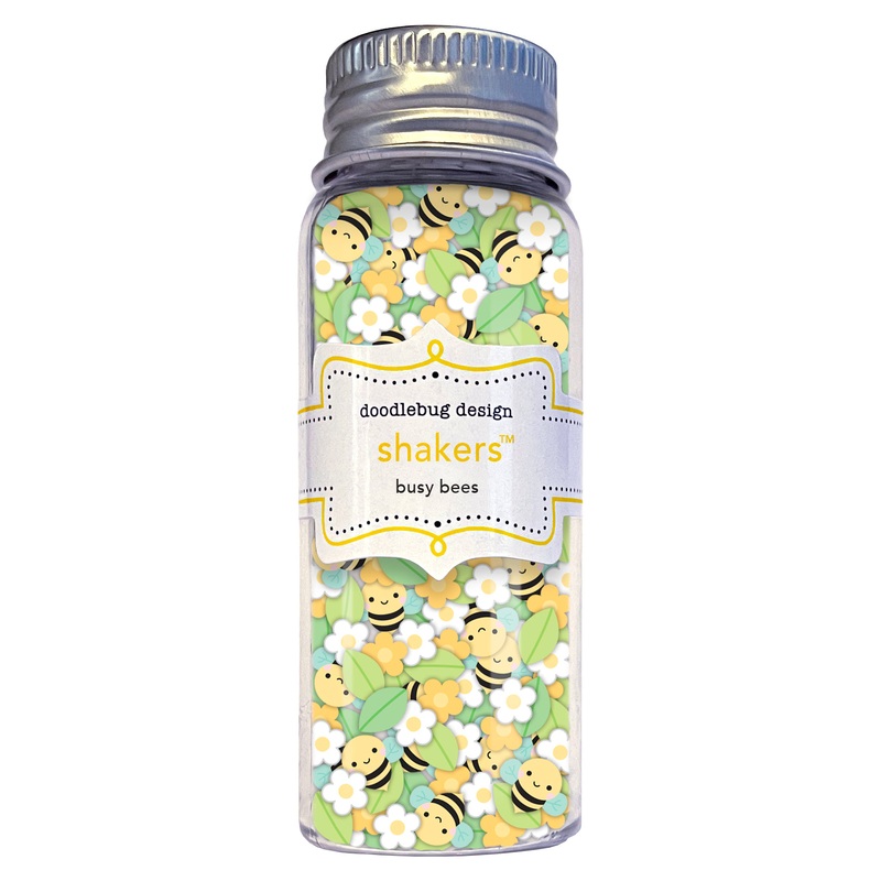 Doodlebug Design – Bee Happy Collection – busy bees shakers