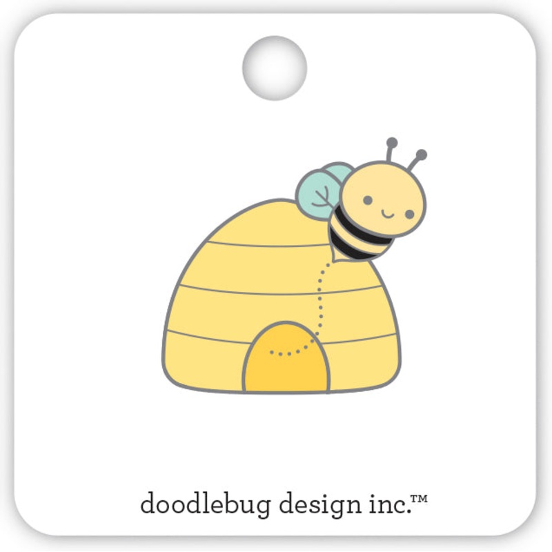 Doodlebug Design – Bee Happy Collection – honey bee collectible pins