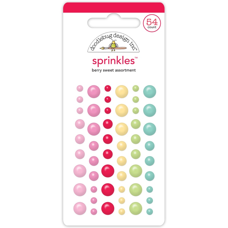Doodlebug Design – Berry Sweet Collection – Assortment Sprinkles