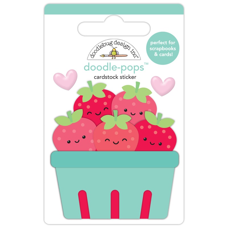 Doodlebug Design – Berry Sweet Collection – berry basket doodle-pops