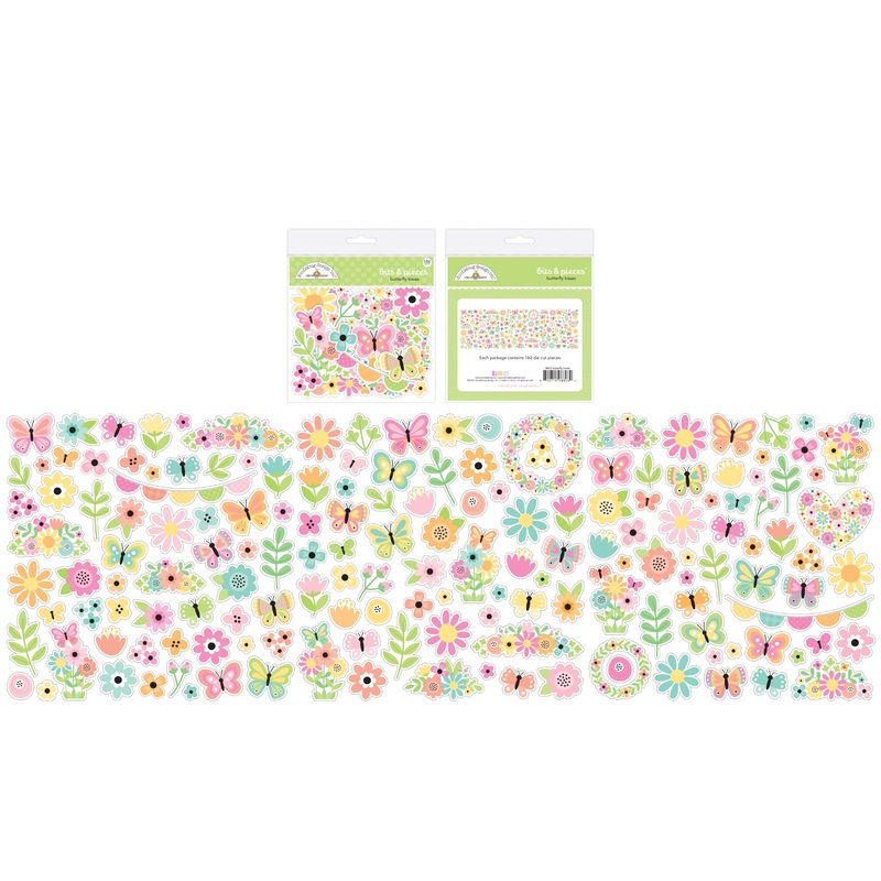Doodlebug Design – Butterfly Kisses Collection – bits & pieces
