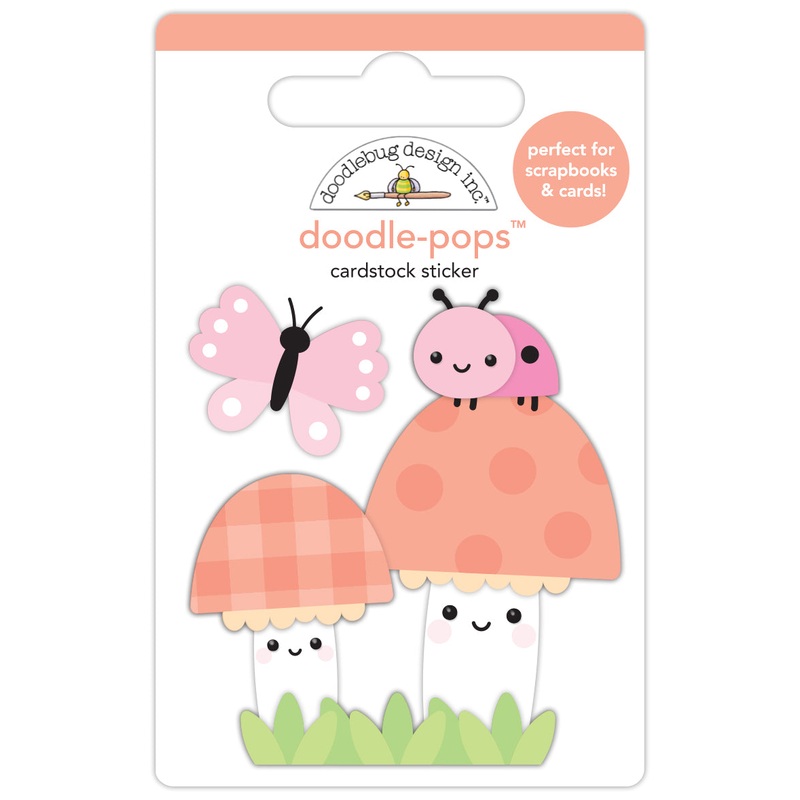 Doodlebug Design – Butterfly Kisses Collection – fun guys doodle-pops