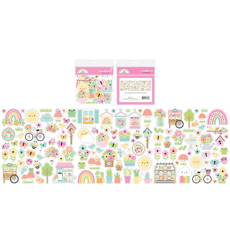 Doodlebug Design – Butterfly Kisses Collection – odds & ends
