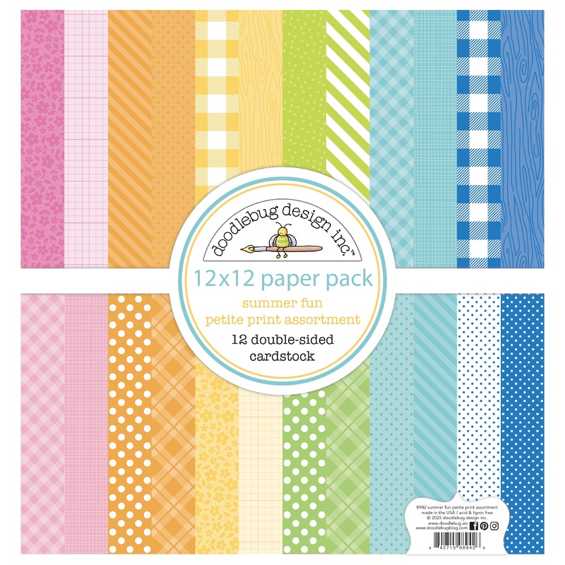 Doodlebug Design Summer Fun Petite Prints Assortment Pack