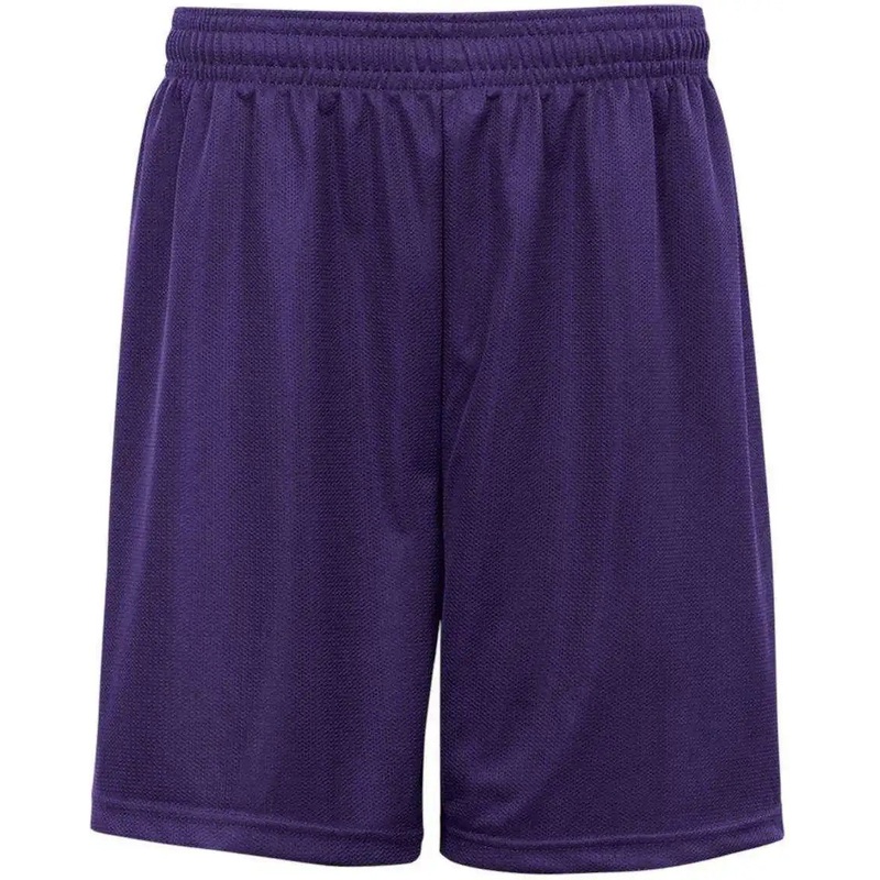 Badger Sport 2237 Youth. Mini Mesh Short – Purple