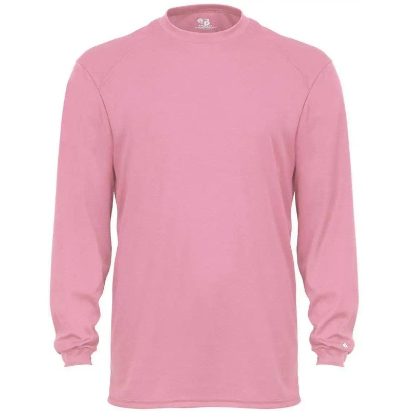 Badger Sport 4104 B-Core Long Sleeve Tee – Pink