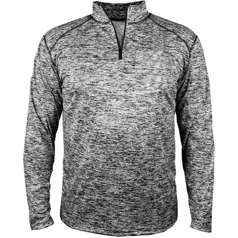 Badger Sport 4192 Blend 1/4 Zip – Black Blend