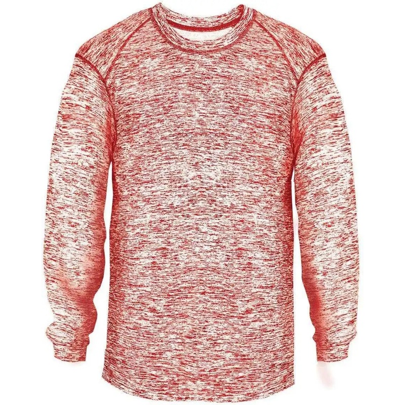 Badger Sport 4194 Blend Long Sleeve Tee – Red Blend