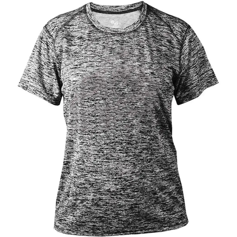 Badger Sport 4196 Blend Ladies Tee – Black Blend