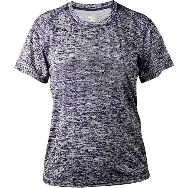 Badger Sport 4196 Blend Ladies Tee – Navy Blend