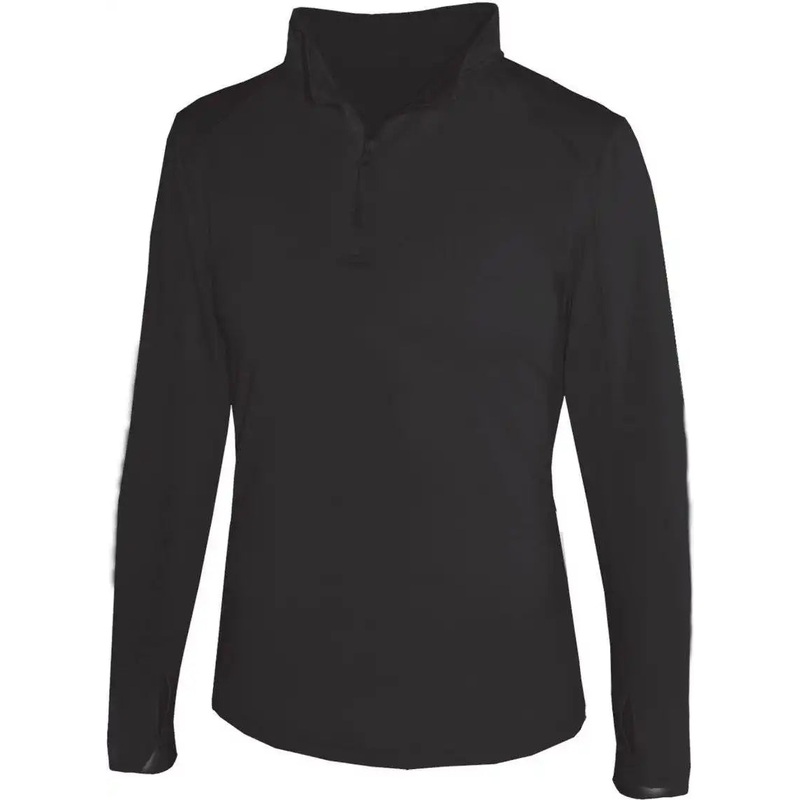 Badger Sport 4286 1/4 Zip Ladies Lightweight Pullover – Black