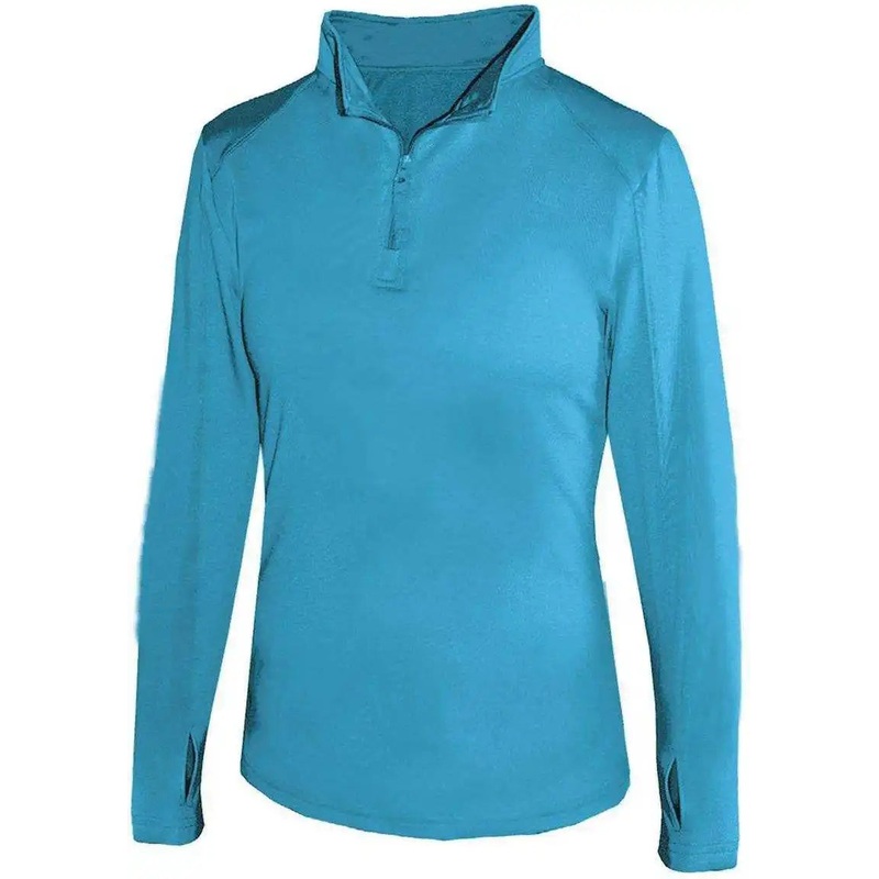 Badger Sport 4286 1/4 Zip Ladies Lightweight Pullover – Electric Blue