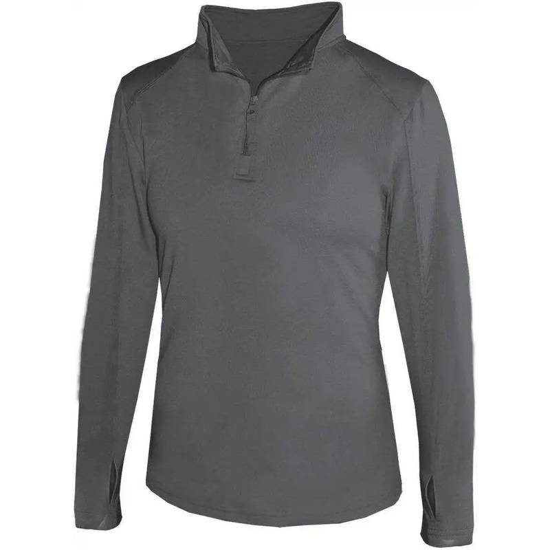 Badger Sport 4286 1/4 Zip Ladies Lightweight Pullover – Graphite