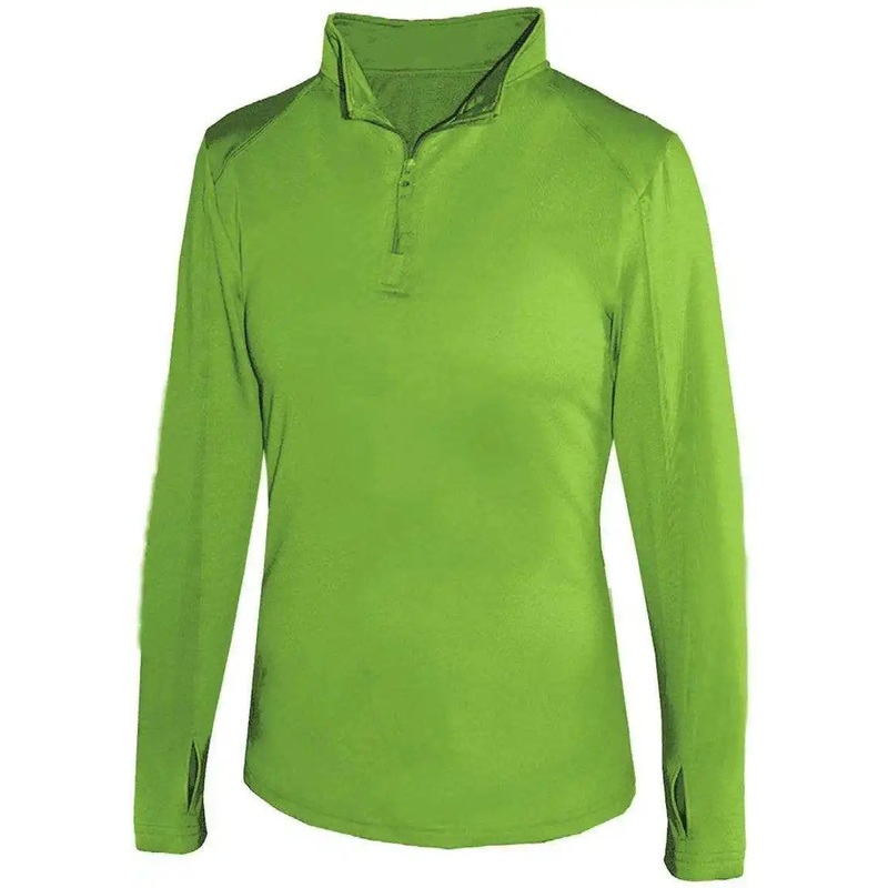 Badger Sport 4286 1/4 Zip Ladies Lightweight Pullover – Lime
