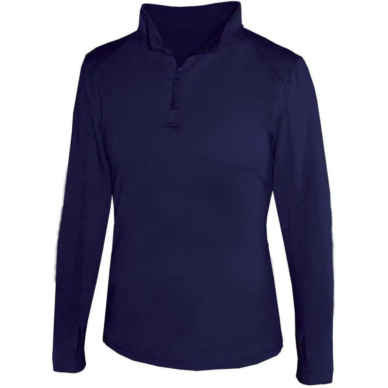 Badger Sport 4286 1/4 Zip Ladies Lightweight Pullover – Navy