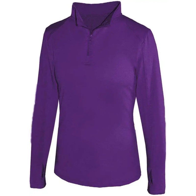 Badger Sport 4286 1/4 Zip Ladies Lightweight Pullover – Purple