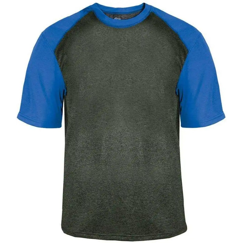 Badger Sport 4341 Sport Heather Tee – Carbon Royal