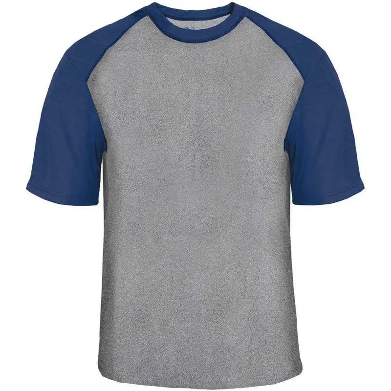 Badger Sport 4341 Sport Heather Tee – Steel Navy