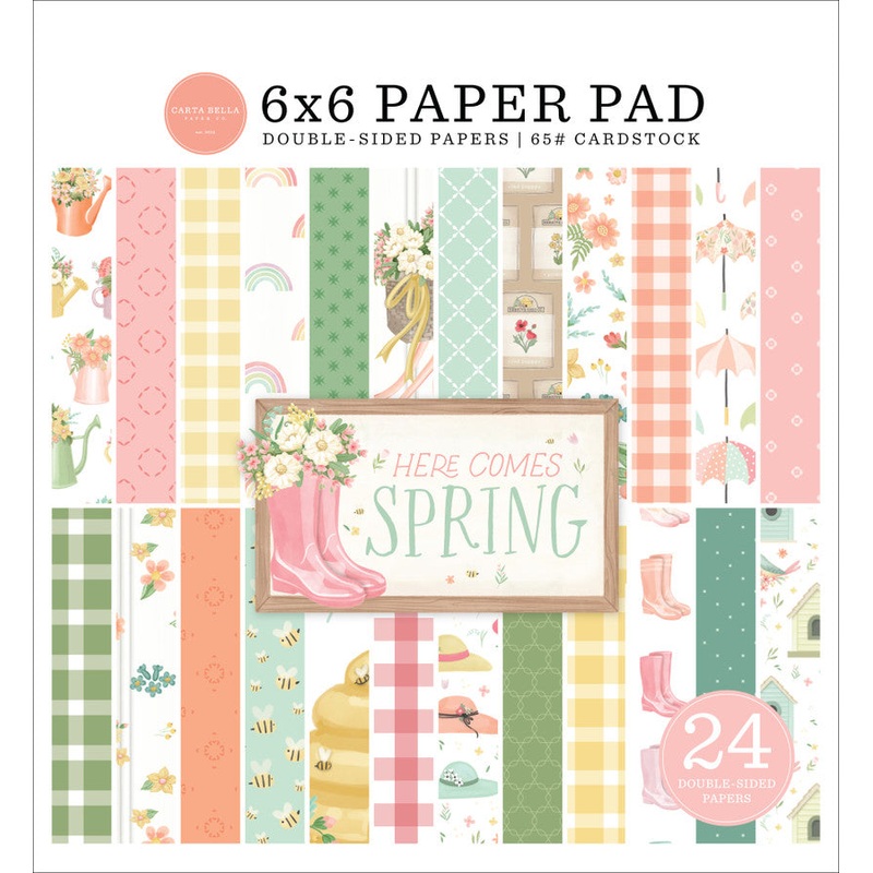 Carta Bella – Here Comes Spring – 6×6 Paper Pad *LAST CHANCE*
