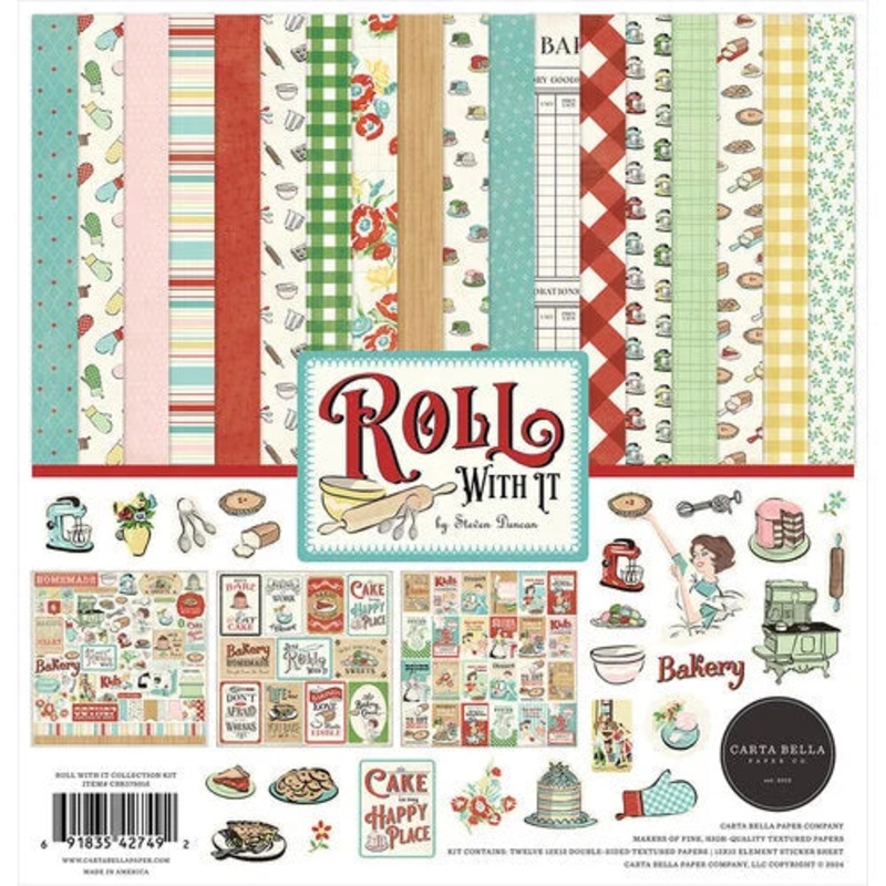 Carta Bella – Roll with It – 12×12 Collection Pack *LAST CHANCE*