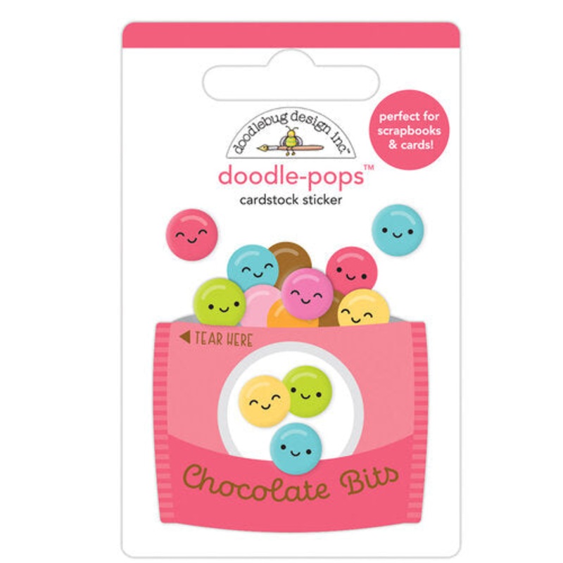 Doodlebug – Cute & Crafty – Chocolate Bits Doodle-Pops *LAST CHANCE*