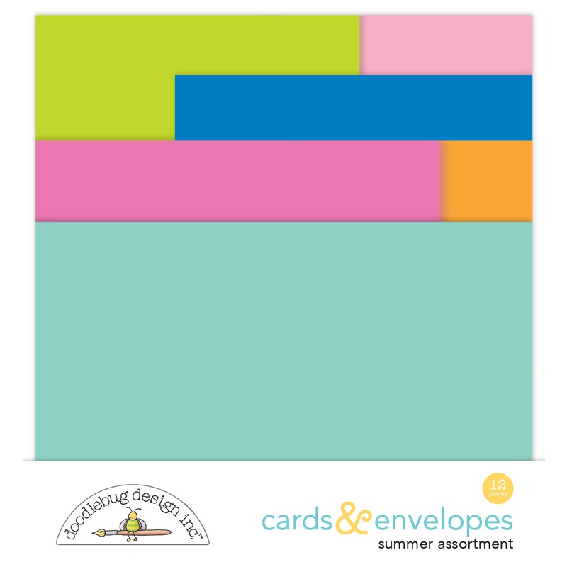 Doodlebug Design Summer Fun Assortment Cards & Envelopes