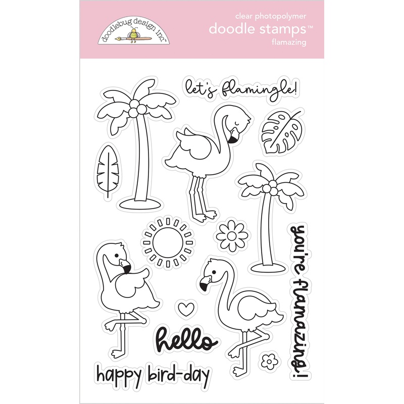 Doodlebug Design Summer Fun Flamazing Doodle Stamps