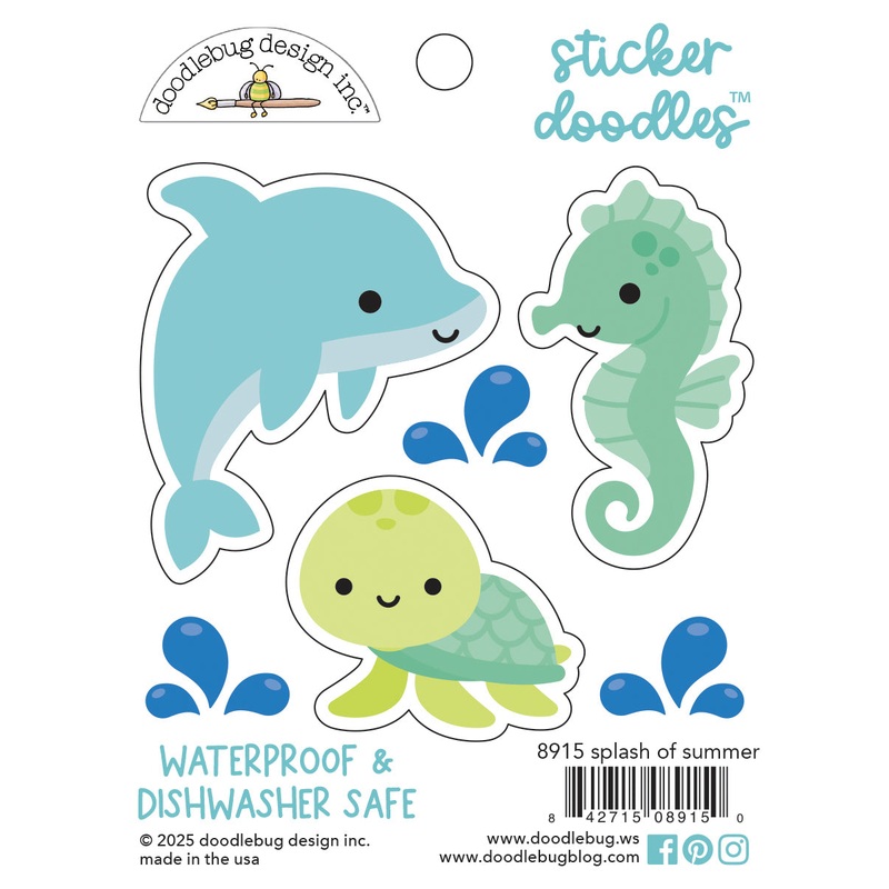 Doodlebug Design Summer Fun Splash of Summer Sticker Doodles
