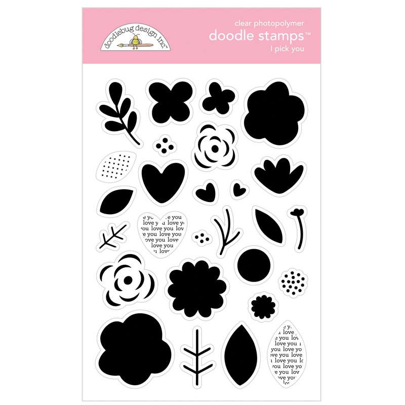 Doodlebug – Lots of Love – I Pick You Doodle Stamps *LAST CHANCE*