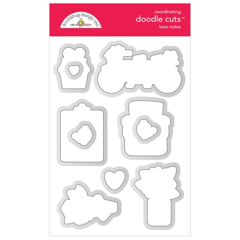 Doodlebug – Lots of Love – Love Notes Doodle Cuts (Coordinating) *LAST CHANCE*