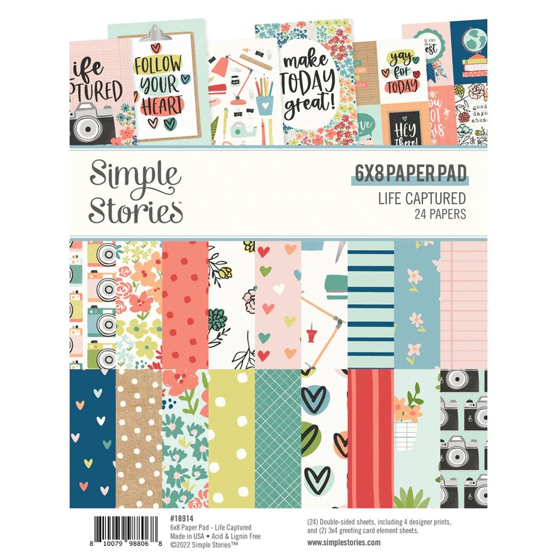 Life Captured – 6 x 8 Paper Pad – LAST CHANCE!