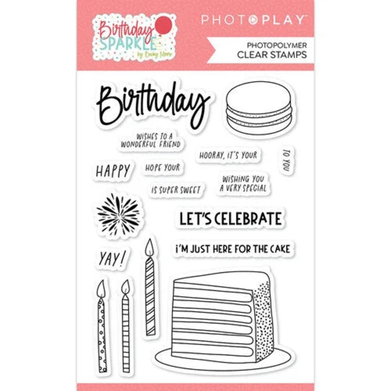 PhotoPlay – Birthday Sparkle – Clear Photopolymer Stamps *LAST CHANCE*