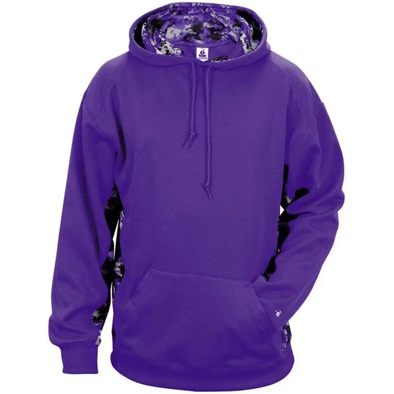 Badger Sport 1464 Adult Digital Hoodie – Purple Purple Digital