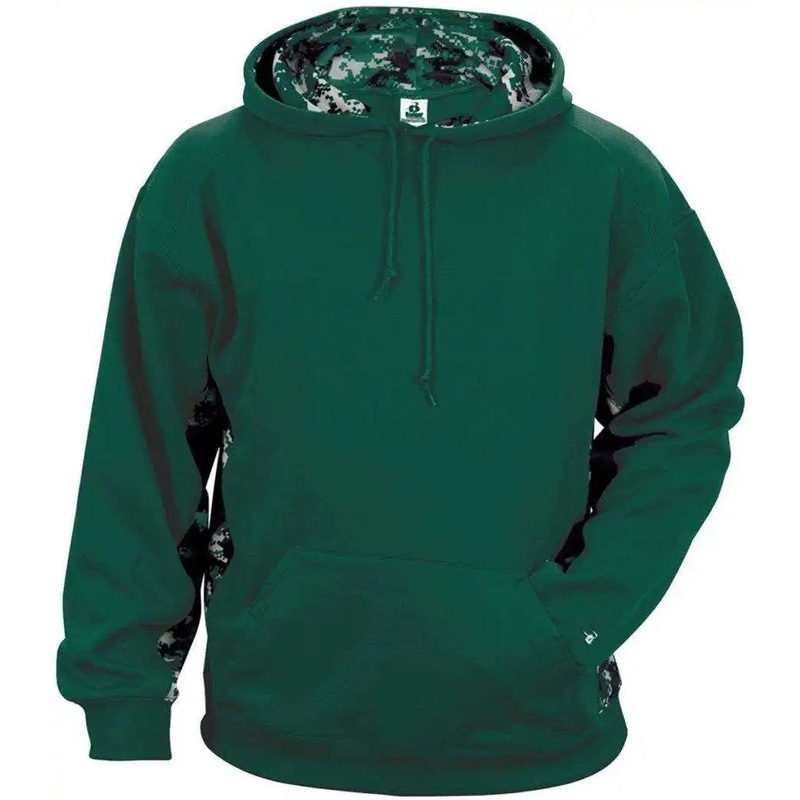 Badger Sport 2464 Digital C/B Youth Hoodie – Forest Forest Digital