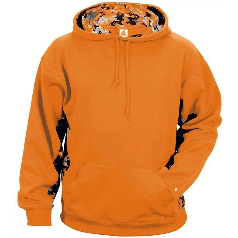 Badger Sport 2464 Digital C/B Youth Hoodie – Orange Orange Digital