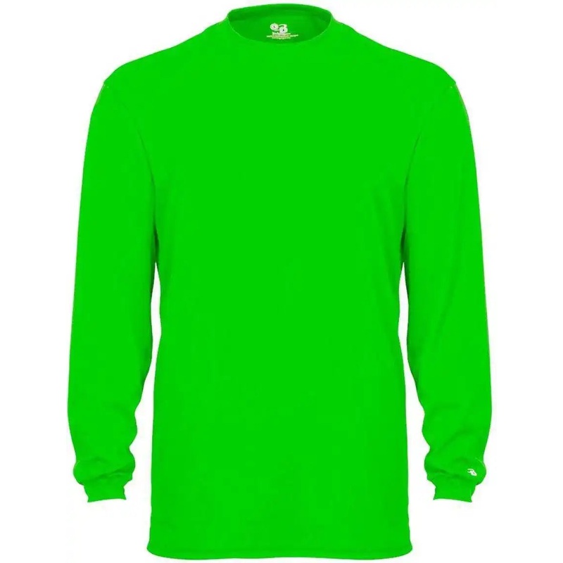 Badger Sport 4104 B-Core Long Sleeve Tee – Lime